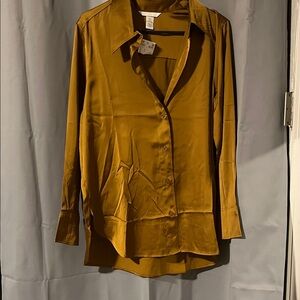 H&M Golden Button-Down Shirt